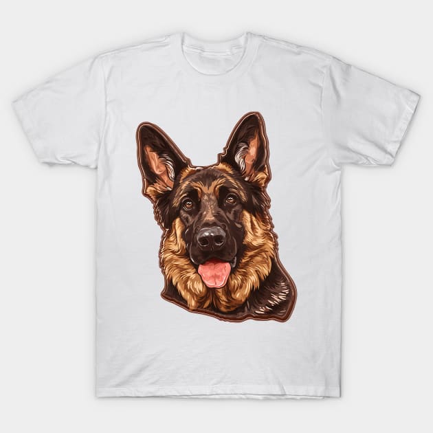 Valentine German Shorthaired Pointer Shaped Chocolate T-Shirt by Chromatic Fusion Studio